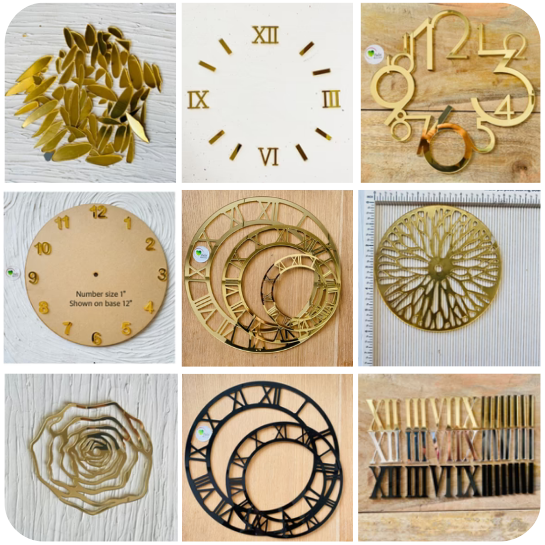 Decimal Clock Rings Buy Clock Numbers & Rings for DIY Projects – Tulsi Resin Store