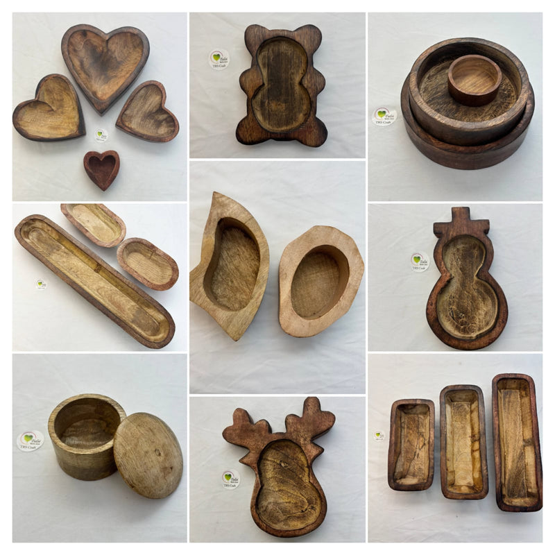Candle Wooden Jars