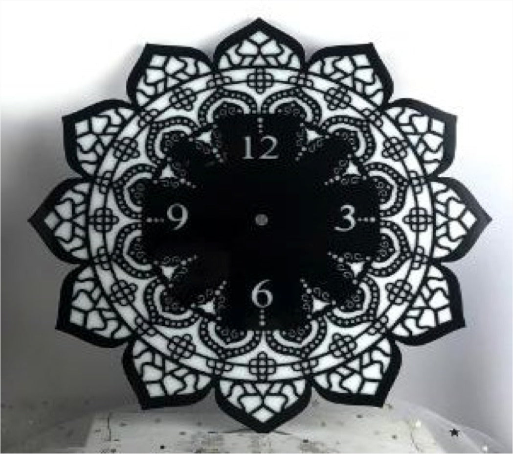 12" Mandala Clock Mould