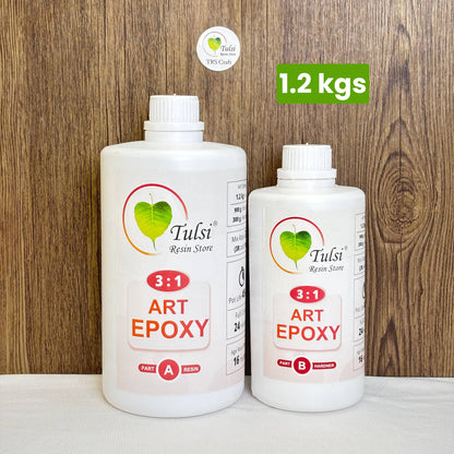 Art Epoxy 3:1 - Clear Cast Resin - 1.2 Kg - tulsiresin