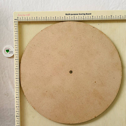 11" MDF Clock Base 2 | Tulsi Resin