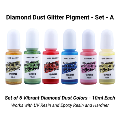 Diamond Dust Glitter Pigment - Set A