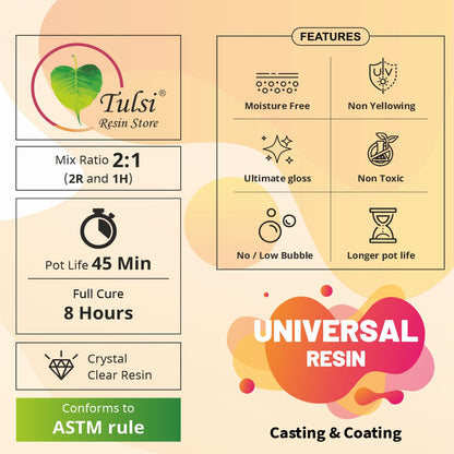 2:1 Universal Resin - All Use Moisture Free Resin