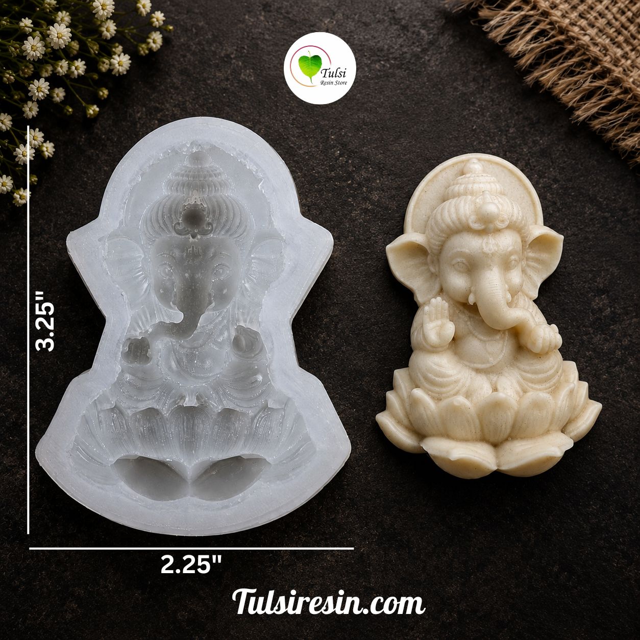 3D Ganesh Idol Mould (A)