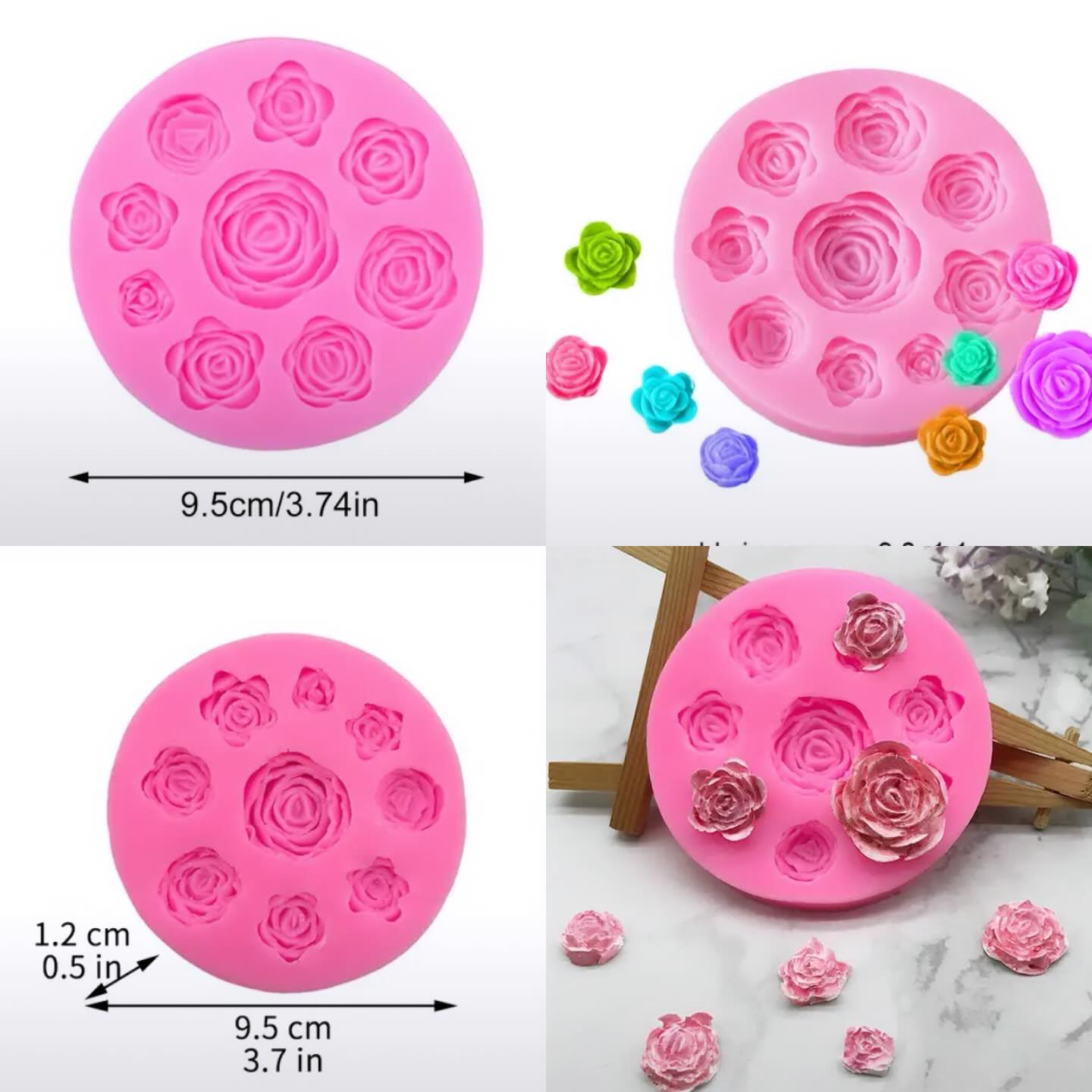 Pink Rose Mould (C)