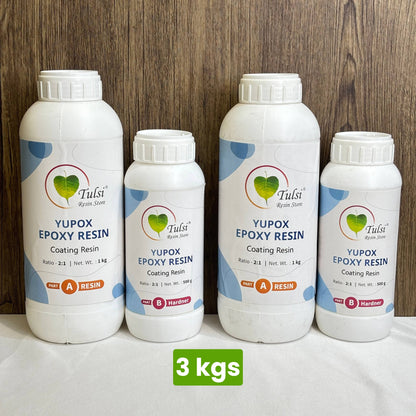 Tulsi Resin 2:1 - Yupoxy Fast Cure Resin - 3.0 Kg - tulsiresin