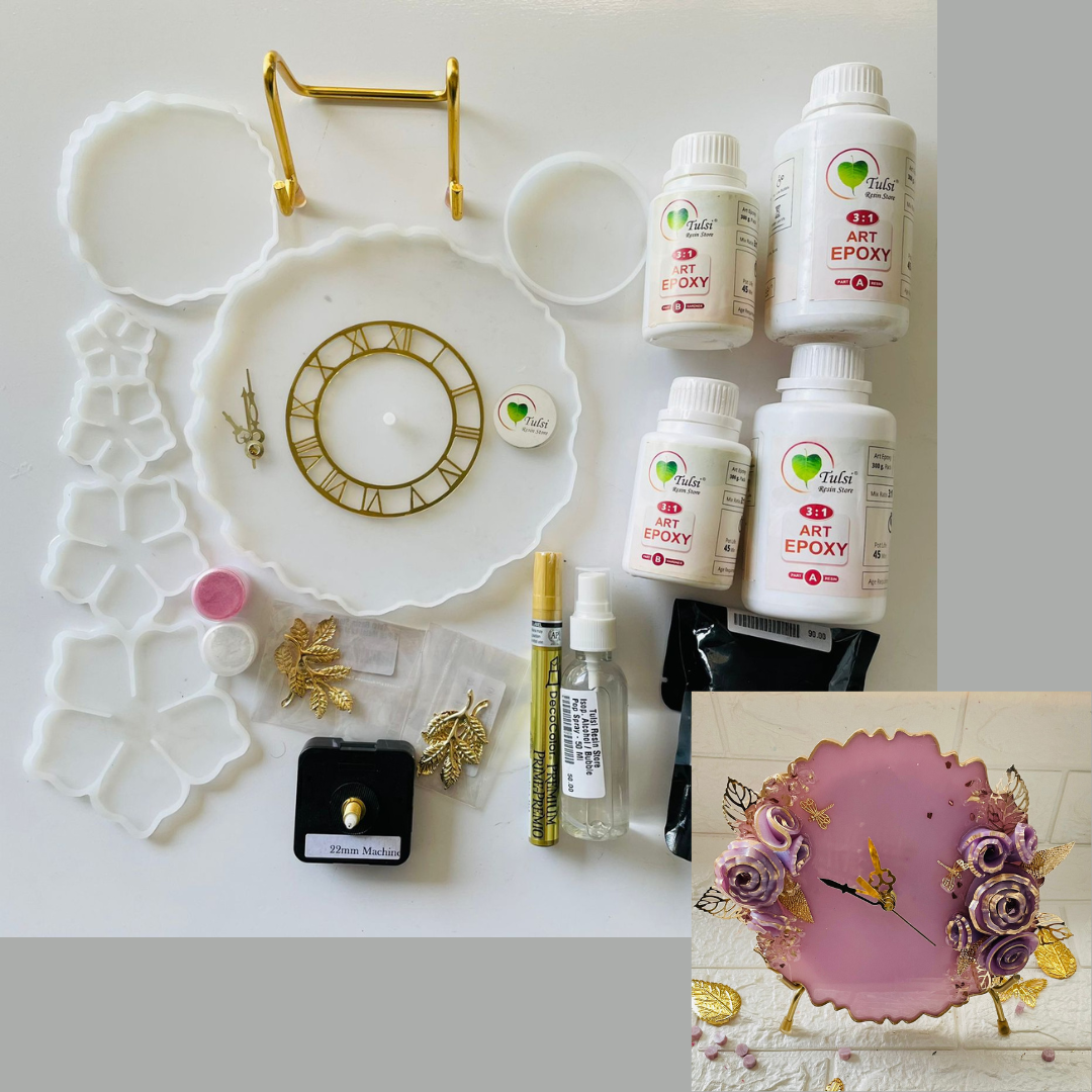 DIY 3D Flower Clock Kit