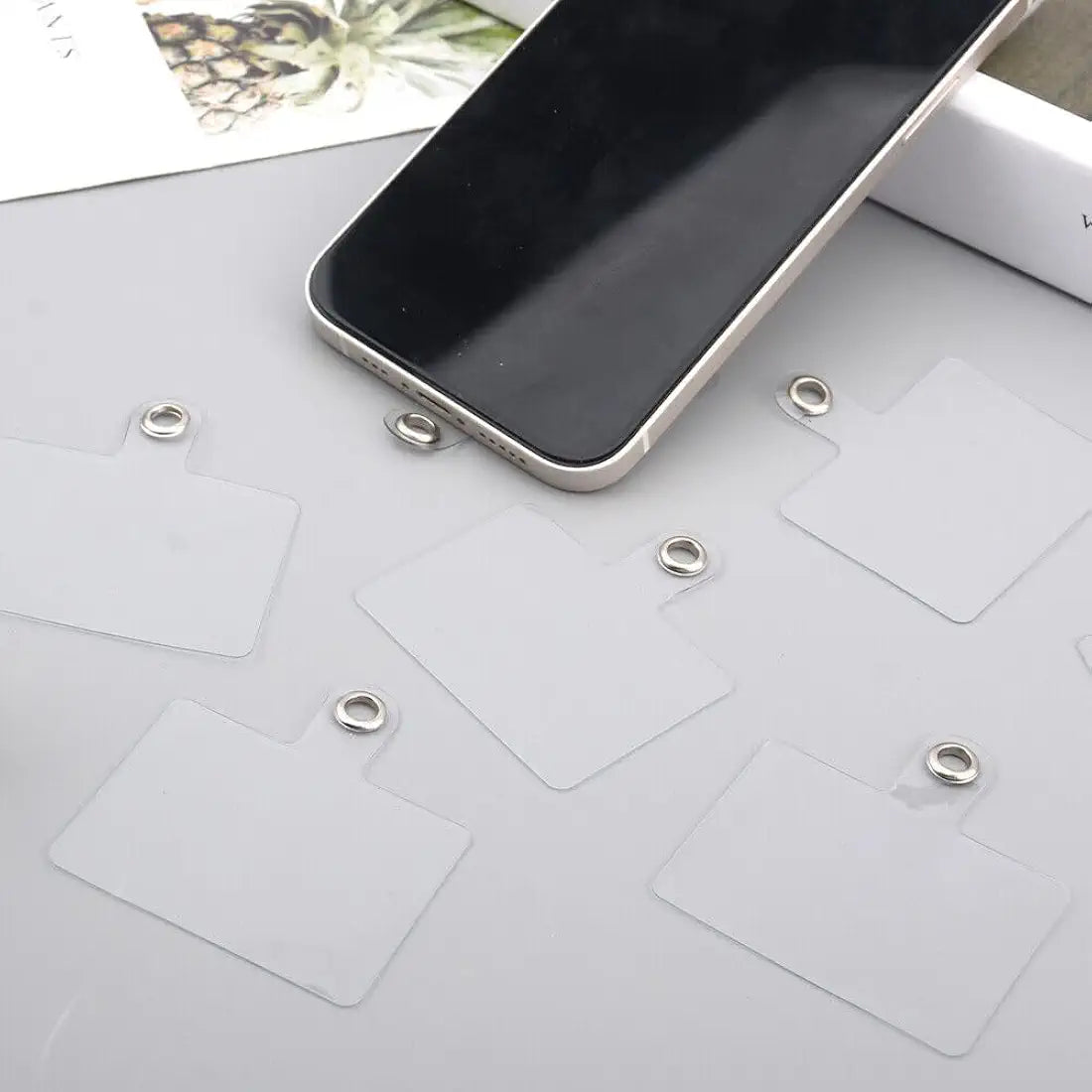 Transparent Phone Tag (2 Pc)