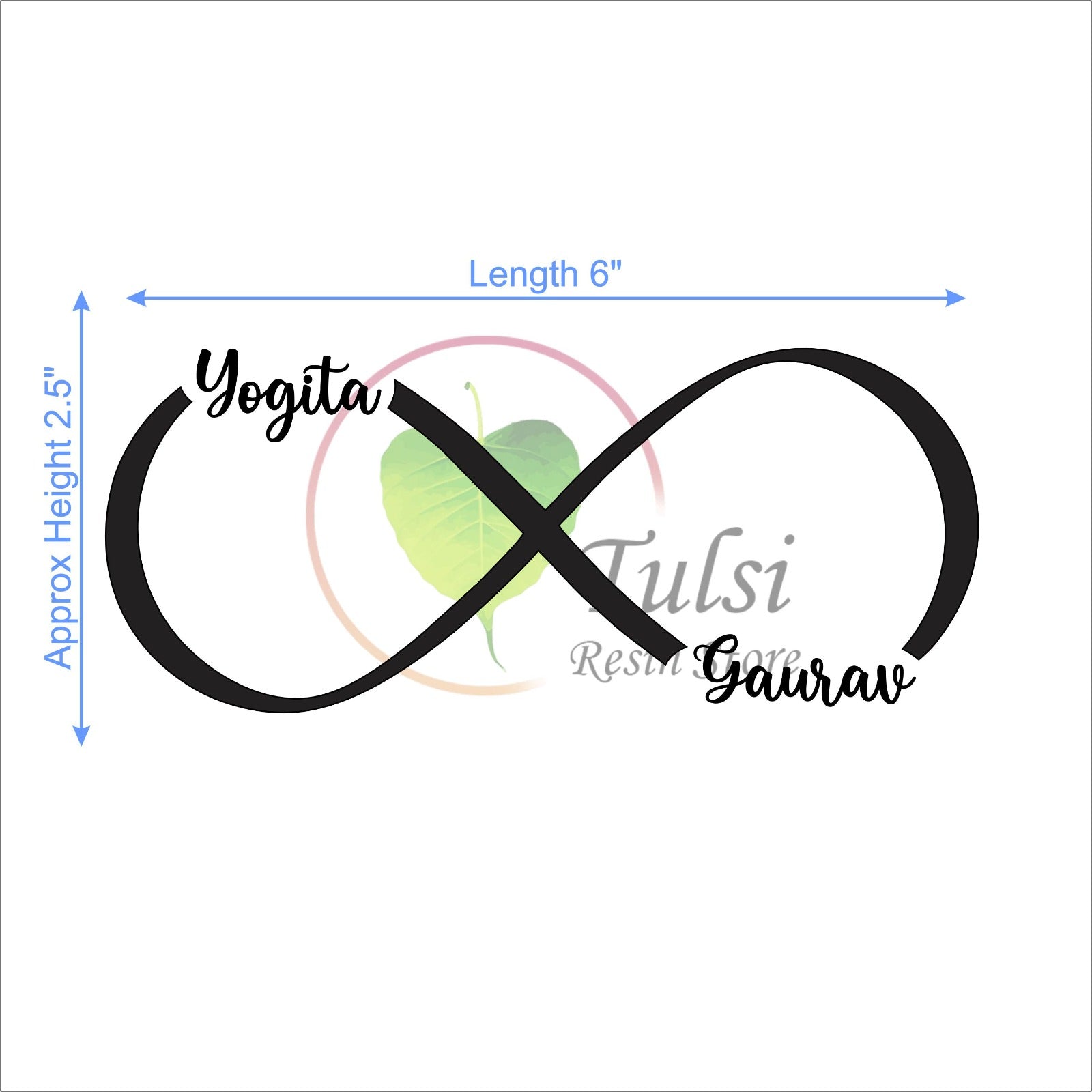 Custom Insert Sheet - Couple Infinity Frame