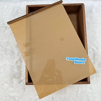 Teakwood Floating Frame (Q) - Acylic Slider without Partition