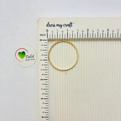 Gold Round Ring - Open