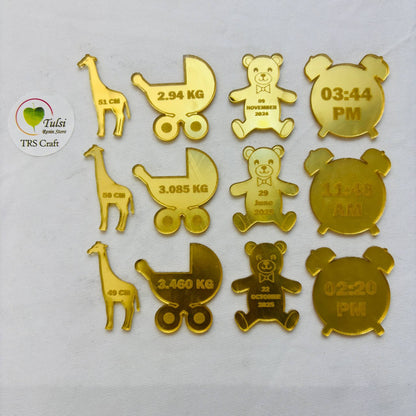 Custom Acrylic- New Born Details - - Tulsi Resin Store
