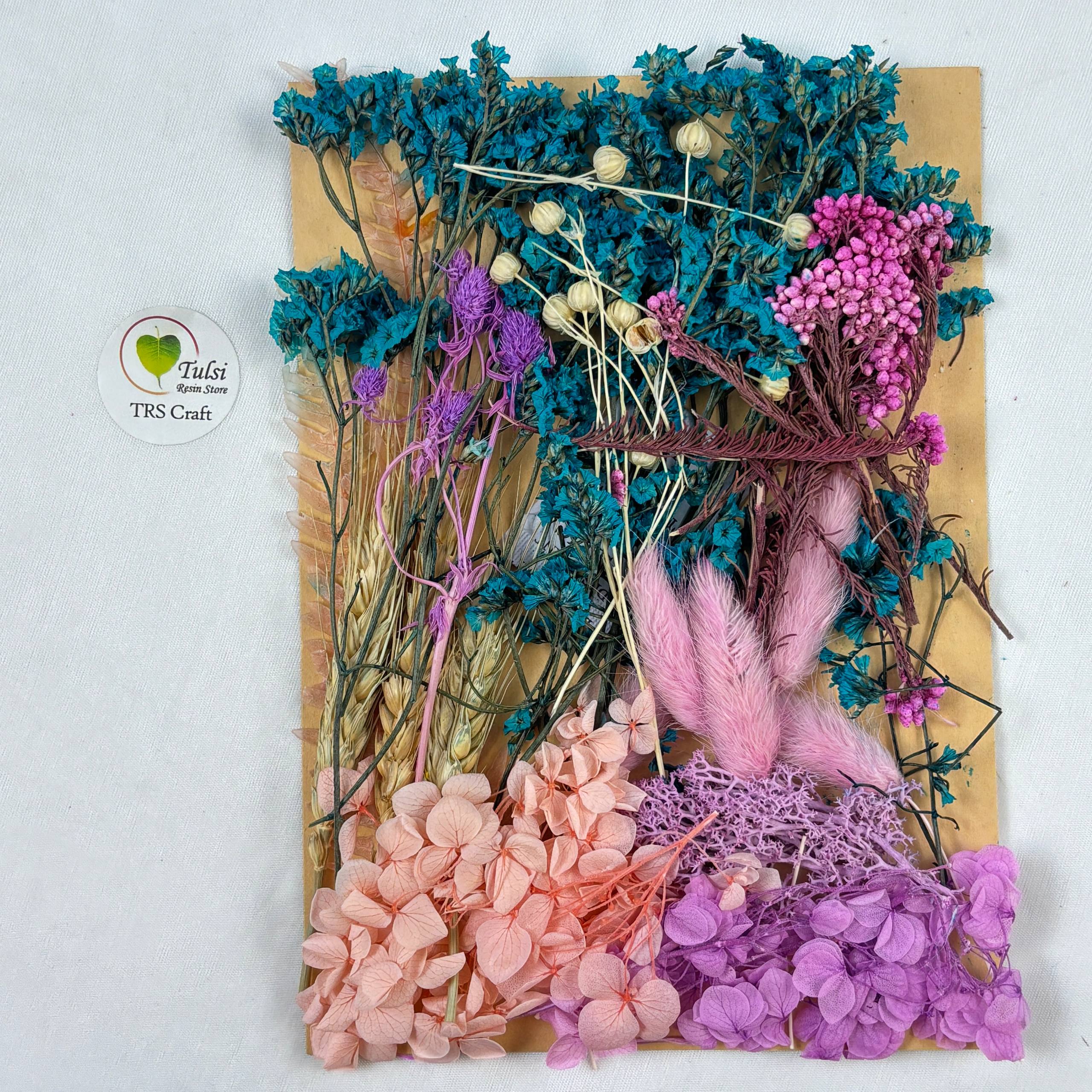 Mix Dry Flower Sheet - A12 - - Tulsi Resin Store
