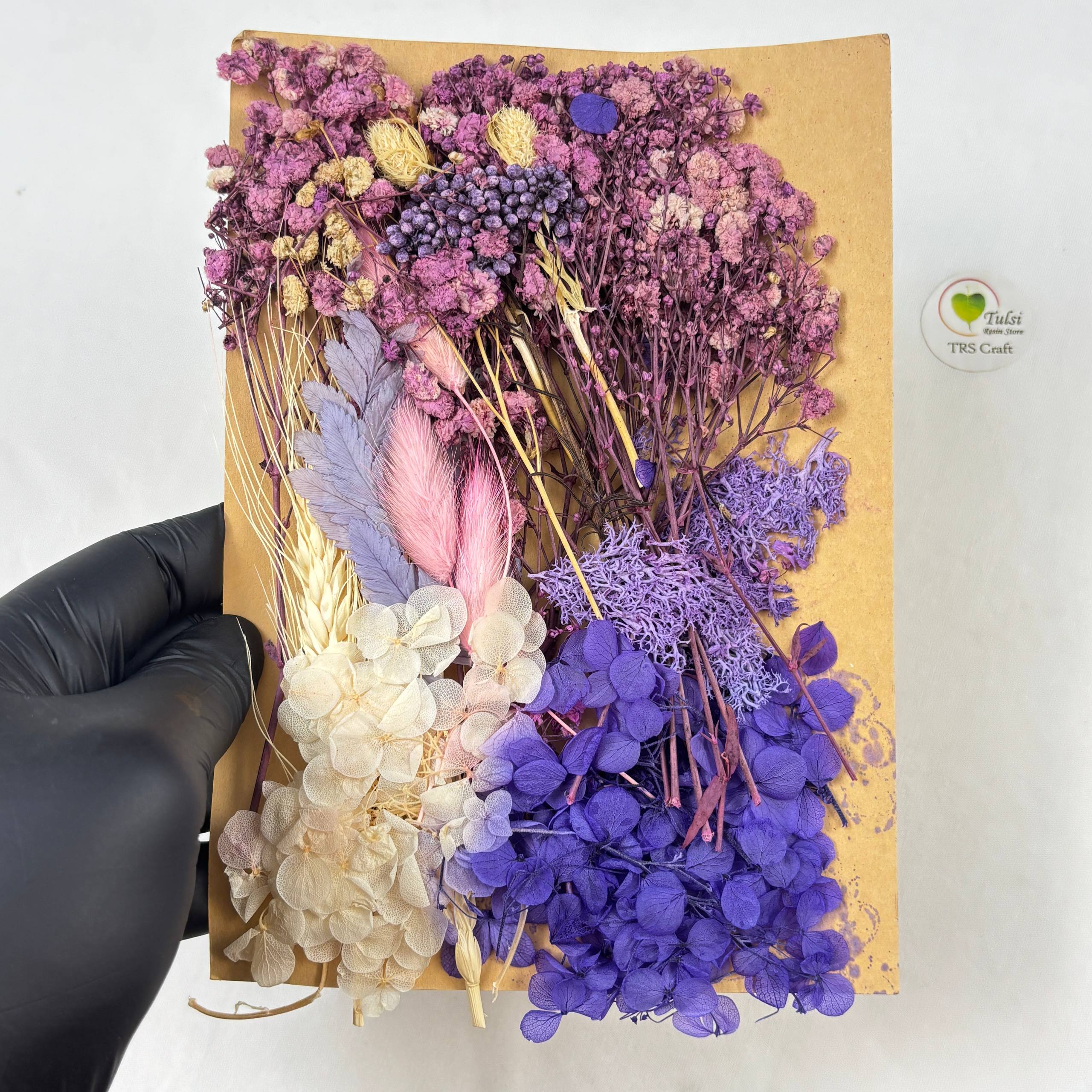Mix Dry Flower Sheet - A8 Tulsi Resin Store