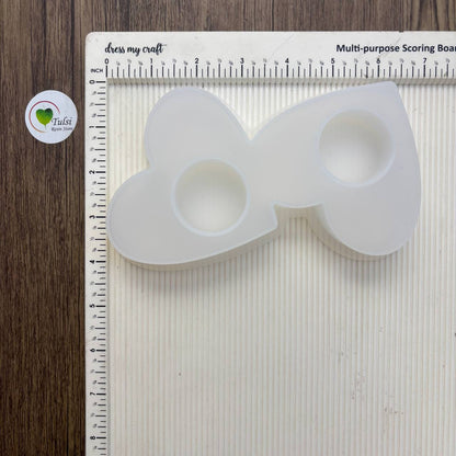 Dual Heart T-light Holder Mould