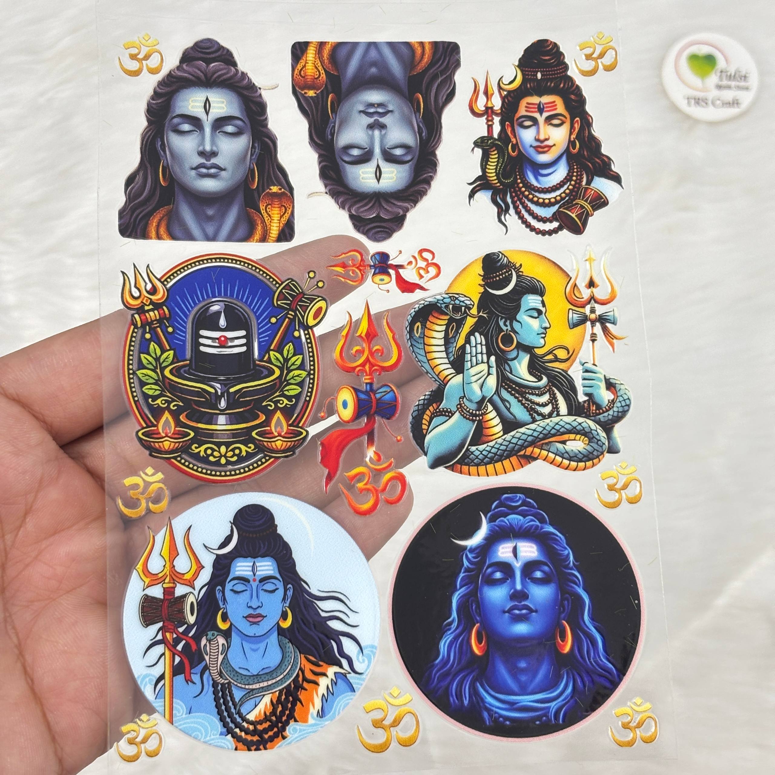 A6 UV DTF Sticker - God Idols Shivji (E2)