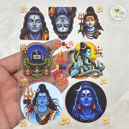 A6 UV DTF Sticker - God Idols Shivji (E2)