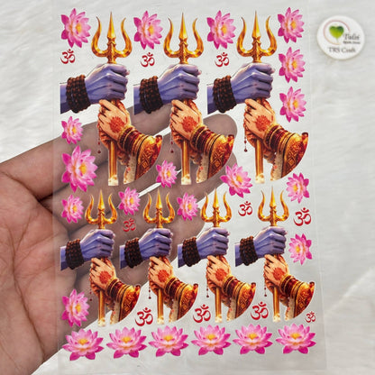 A6 UV DTF Sticker - God Idols Shivji (E4)