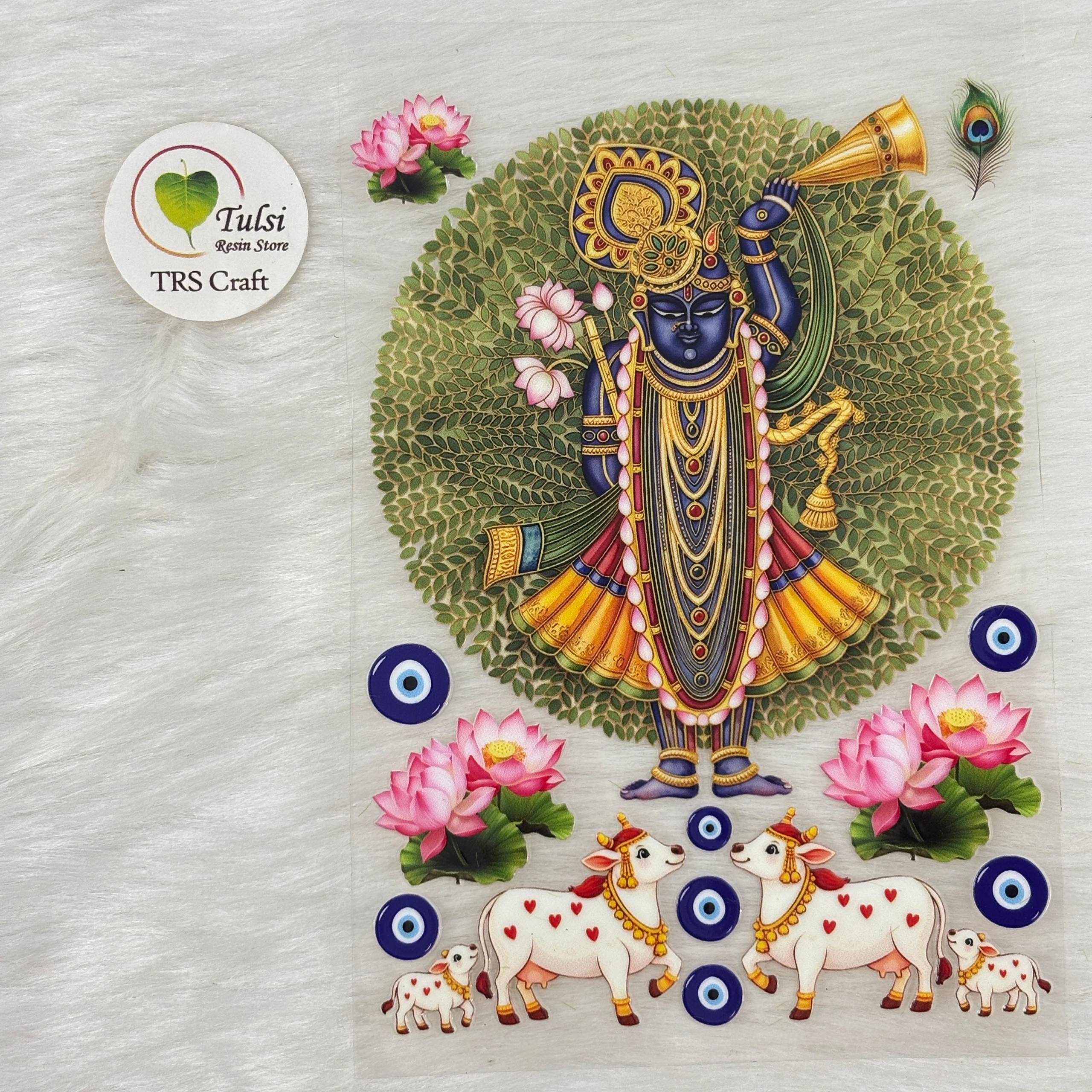A6 UV DTF Sticker - God Idols Shreenathji (B2)