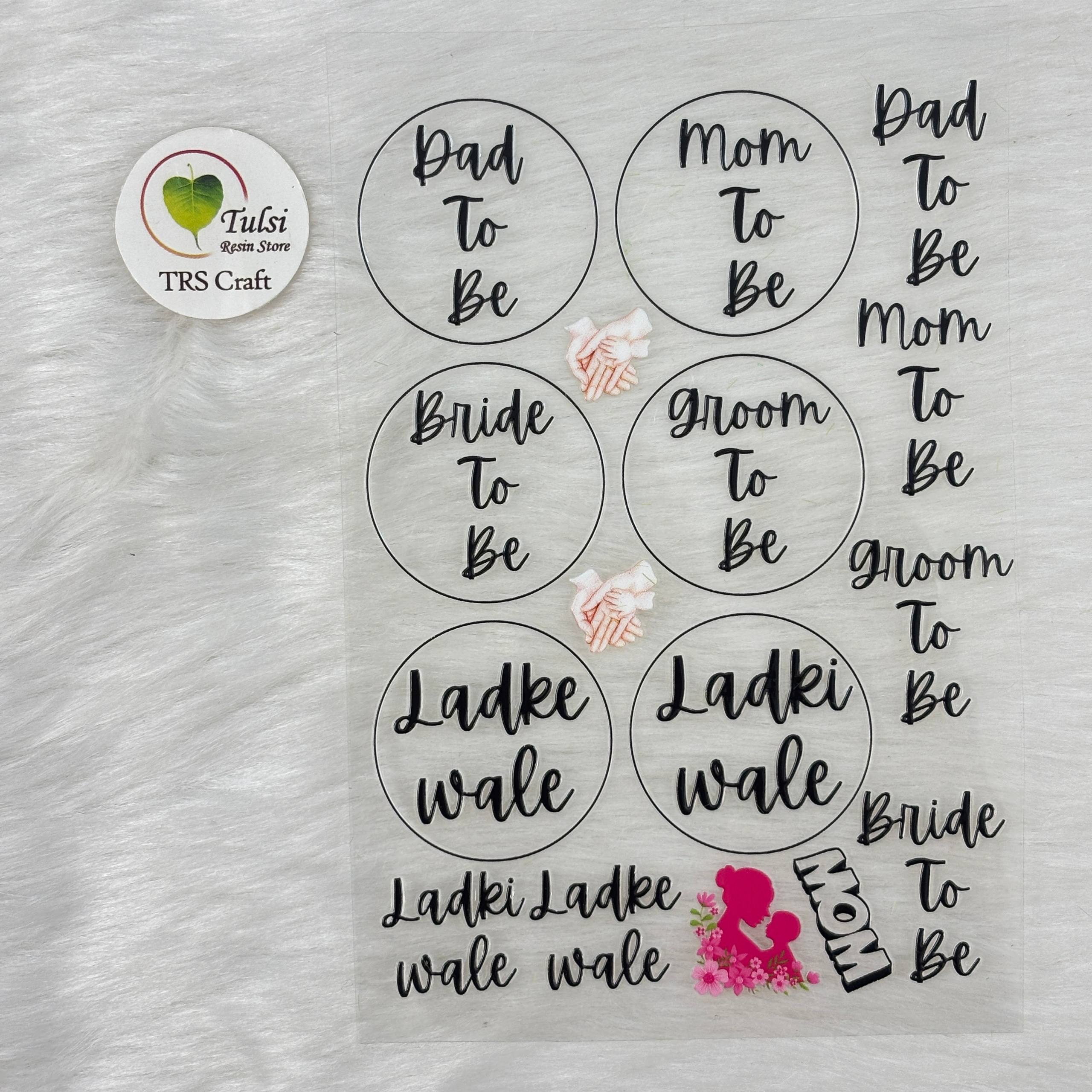 A6 UV DTF Sticker - For Brooches (B)