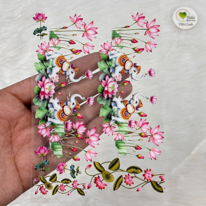 A6 UV DTF Sticker - Pichwai Elephant (A)