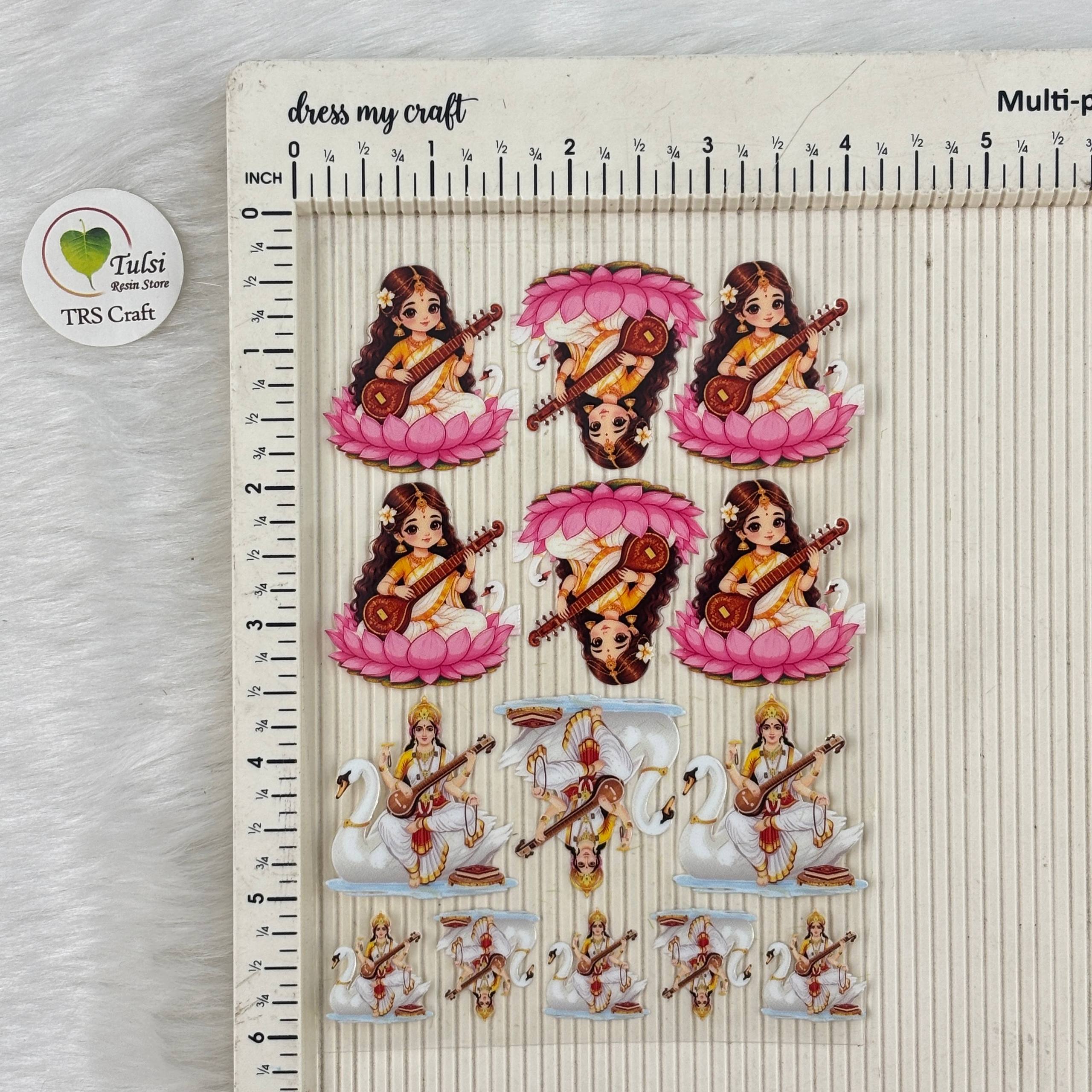 A6 UV DTF Sticker - God Idols Gayatri ji (L1)
