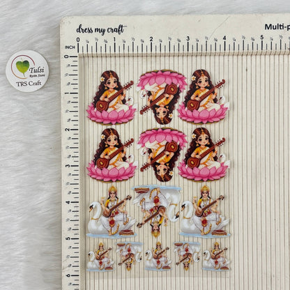 A6 UV DTF Sticker - God Idols Gayatri ji (L1)