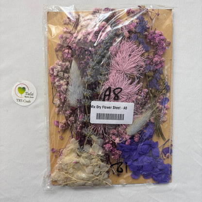 Mix Dry Flower Sheet - A8