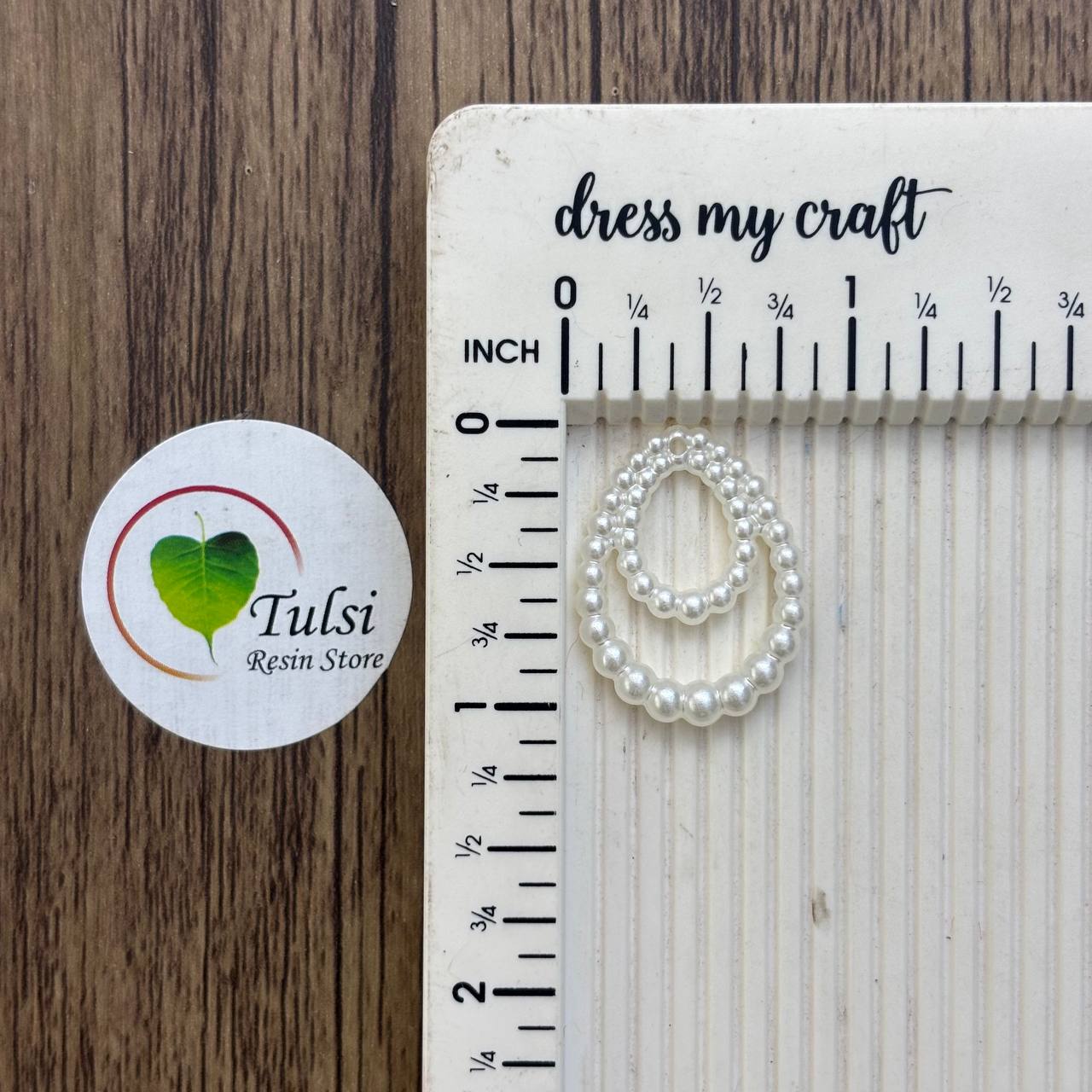White Pearl Ring (E) - Double