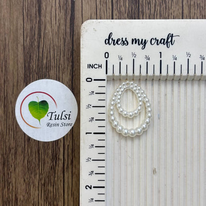 White Pearl Ring (E) - Double