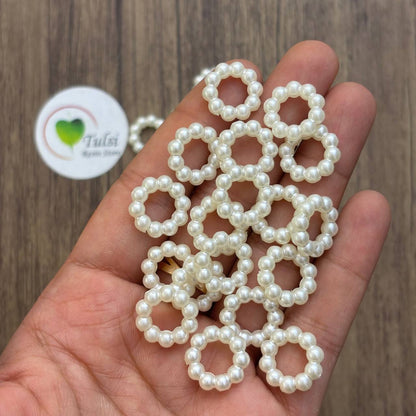 White Pearl Ring (D) - Mini