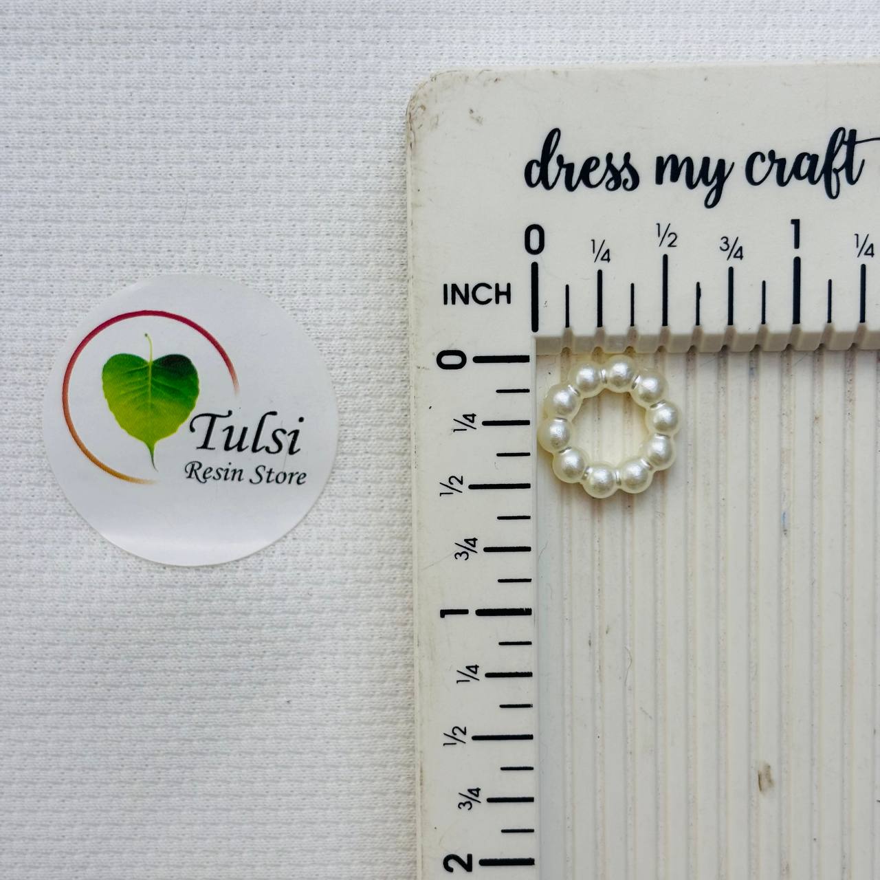 White Pearl Ring (D) - Mini