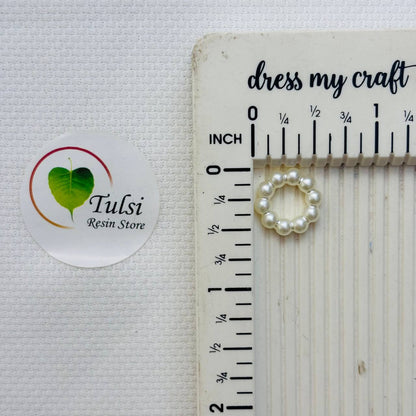 White Pearl Ring (D) - Mini