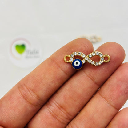 Diamond Evil Eye Two Hook Charm (D)