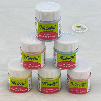 Pastel Fevicryl Acrylic Colour (6 Shades)