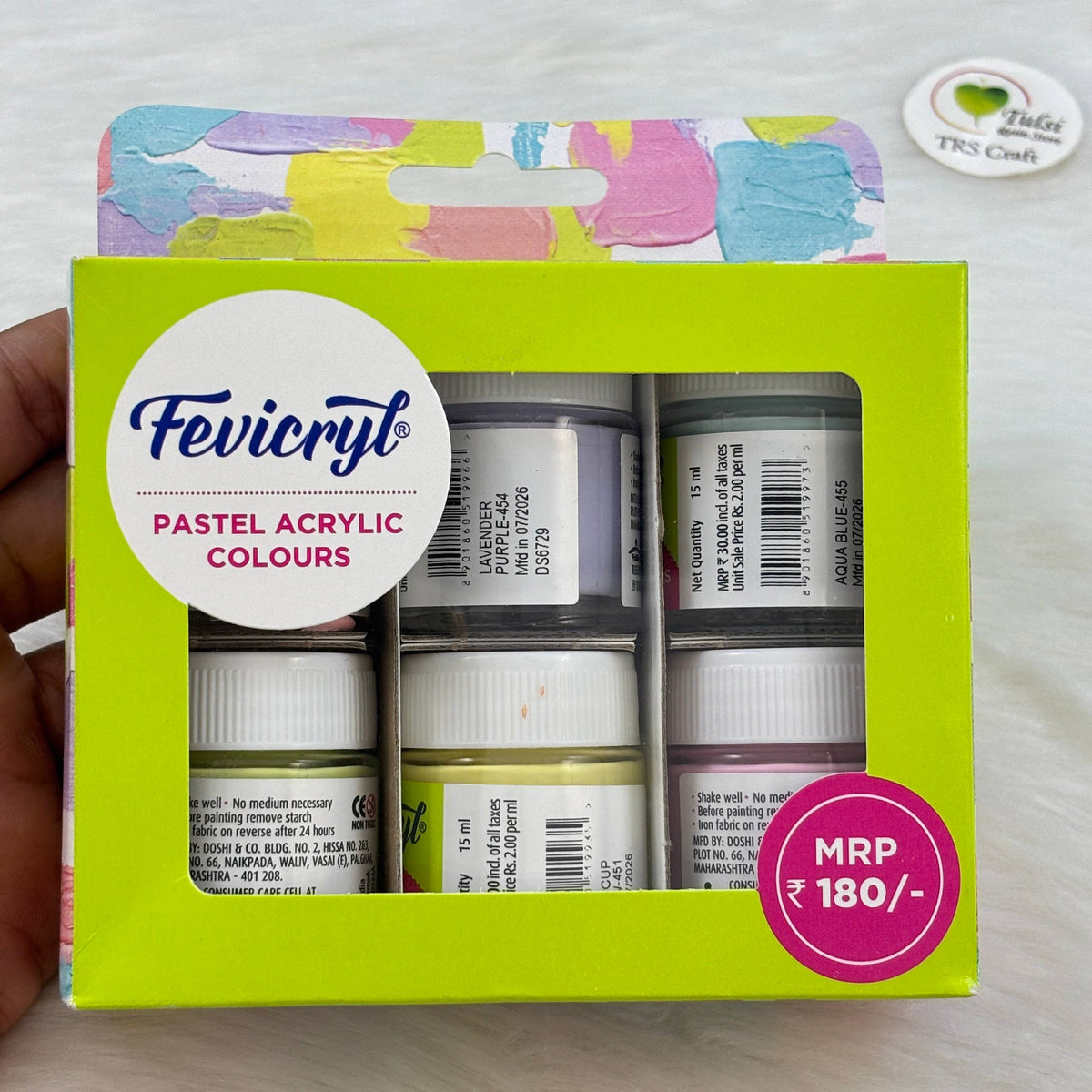 Pastel Fevicryl Acrylic Colour (6 Shades)