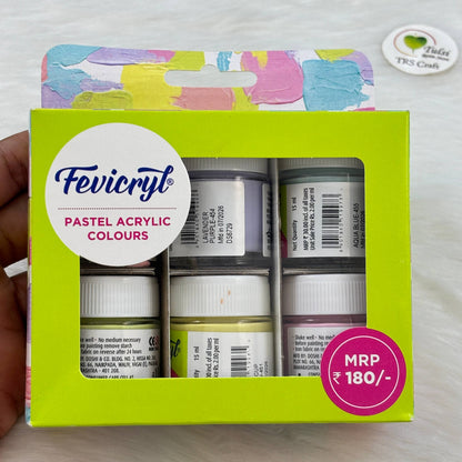 Pastel Fevicryl Acrylic Colour (6 Shades)