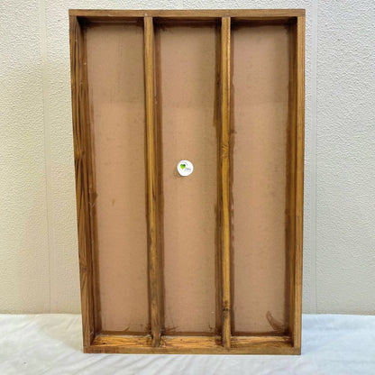 Teakwood Floating Frame (G) - 3 Partition Small