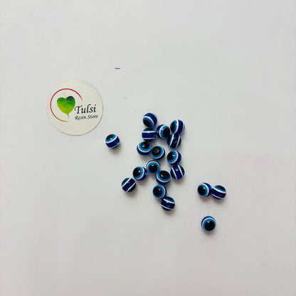 Evil Eye beads (B) (2pc) - Round