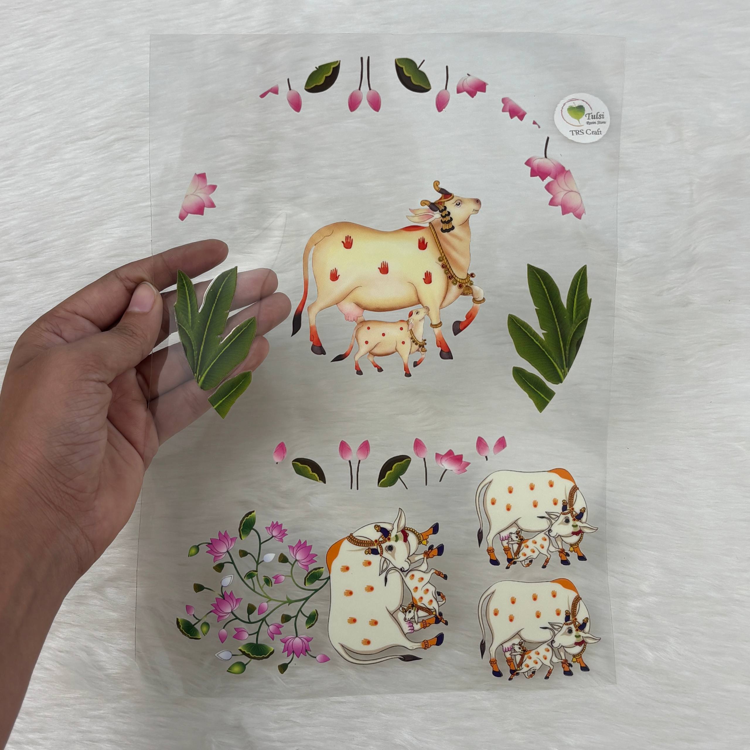 A4 insert Sheet - Pichwai Theme (F)