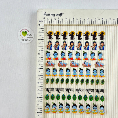A6 UV DTF Sticker - God Idols Krishna (G5) - - Tulsi Resin Store