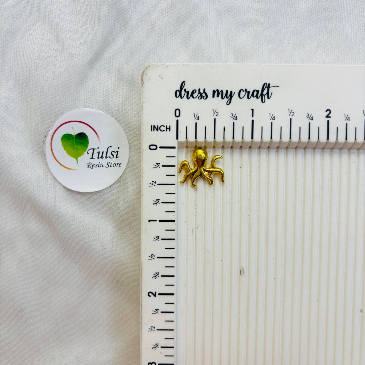 Gold Charm - Octopus (2pc)