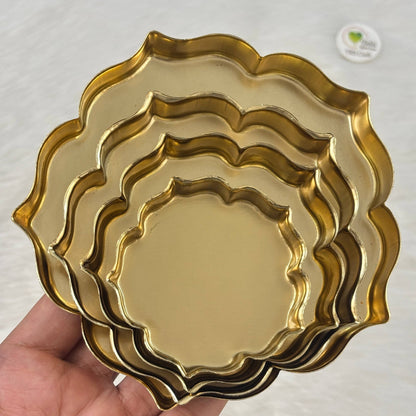 Metal Urli Bowl (A018) - Flat Lotus