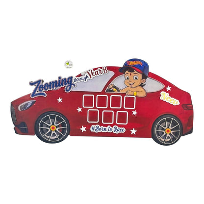 Custom Car One Year Baby Frame - #colour_ - Tulsi Resin Store