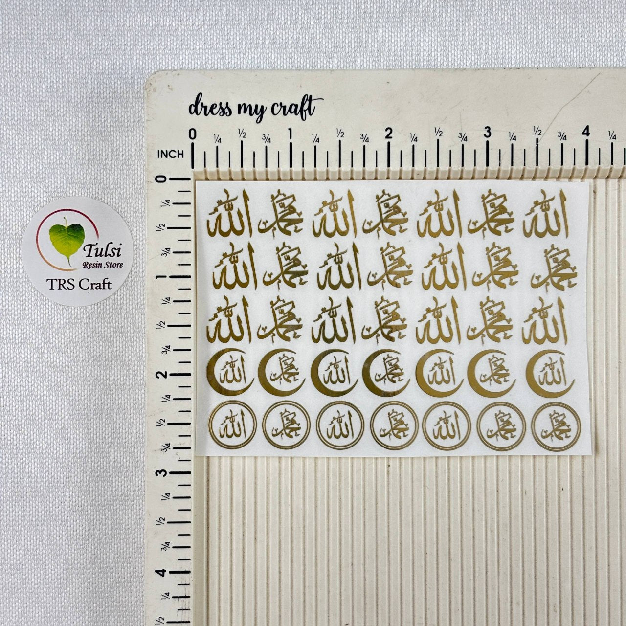 Metal Sticker - A7 Mix Arabic (A) - #colour_ - Tulsi Resin Store