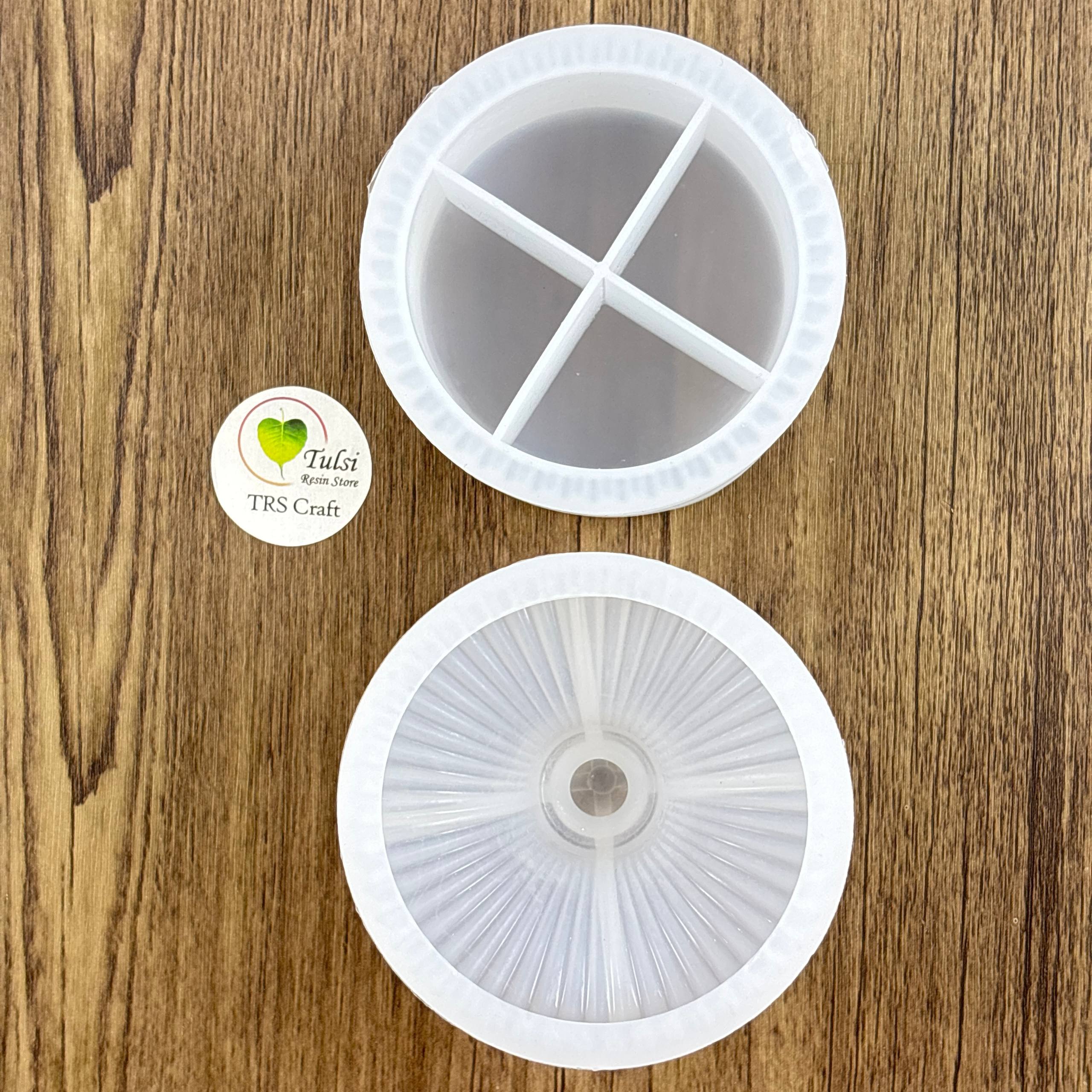 Jar Mould with Lid (B) Tulsi Resin Store