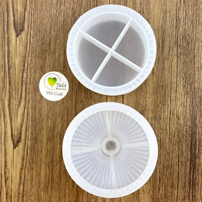 Jar Mould with Lid (B) Tulsi Resin Store