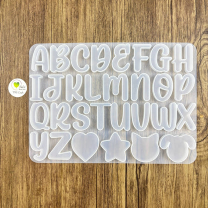 Doodle Back Alphabet Mould