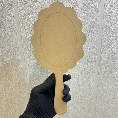 MDF Hand Mirror Base (B) - - Tulsi Resin Store