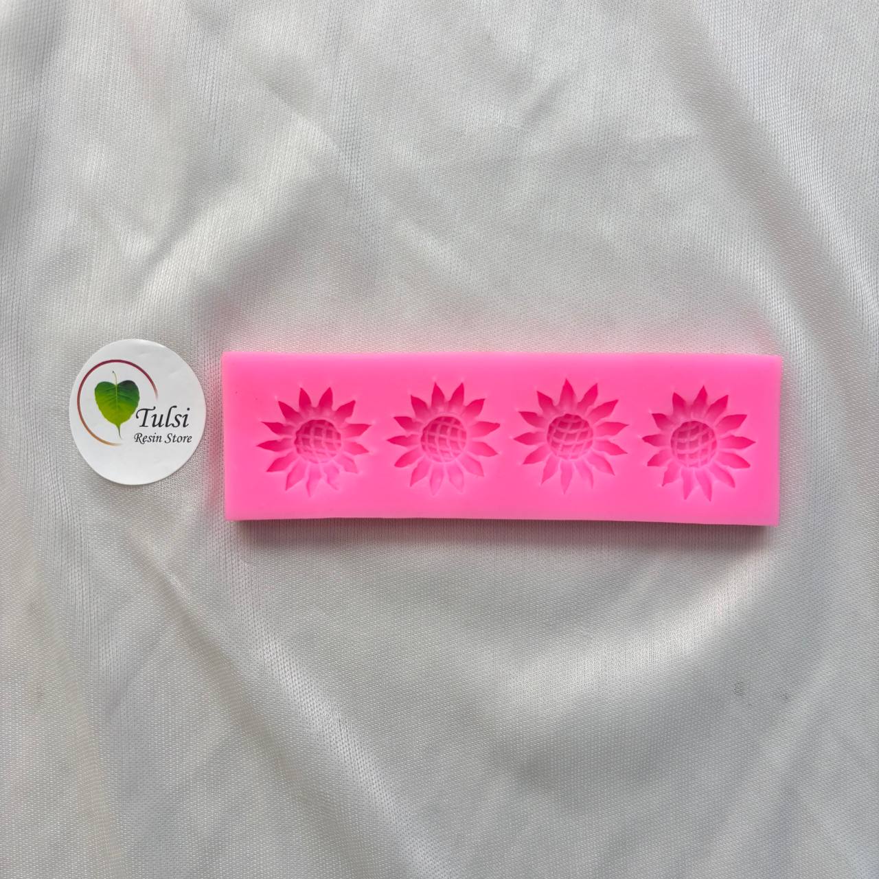 Pink Flower Mould (B) - 4 Cavity